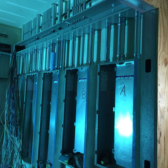 Commercial switchgear metering compartments during high voltage testing