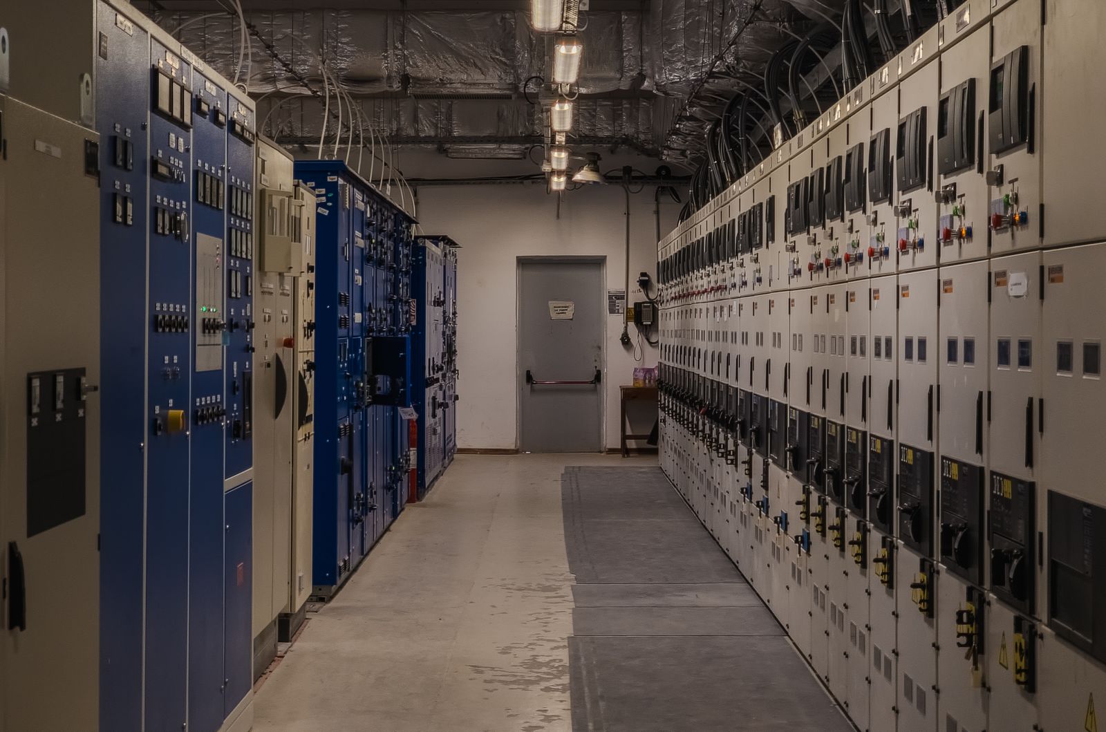 Commercial switchgear installation providing centralized power control and protection